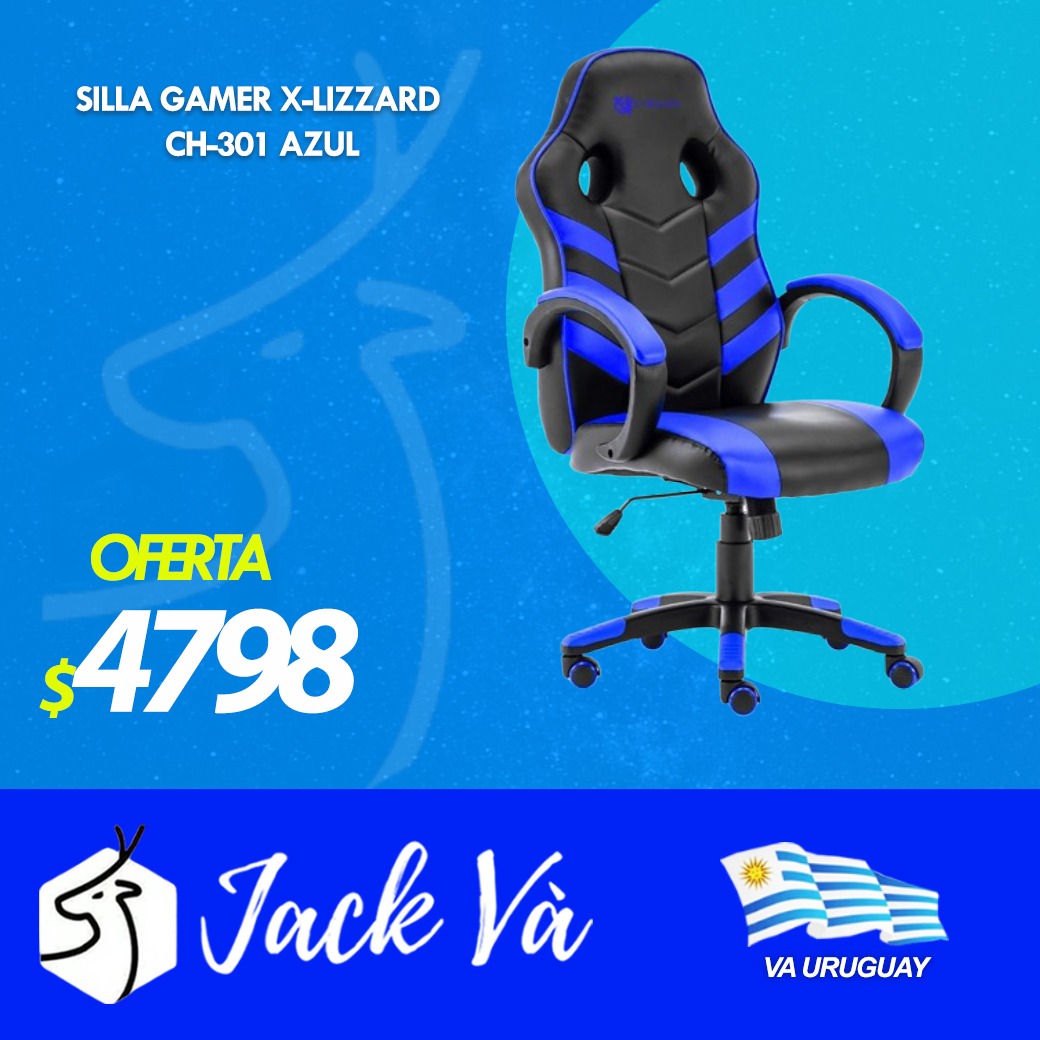 SILLA GAMER X-LIZZARD CH-301 AZUL - Bazar y hogar - Técnologia